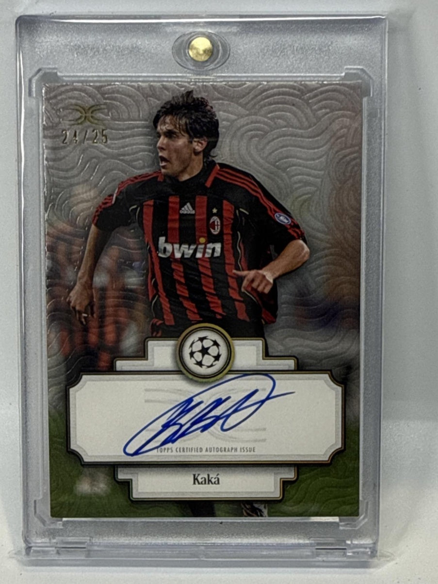 Kaka Topps Definitive Collection UCC 2024-25 Orange /25 Auto AC Milan