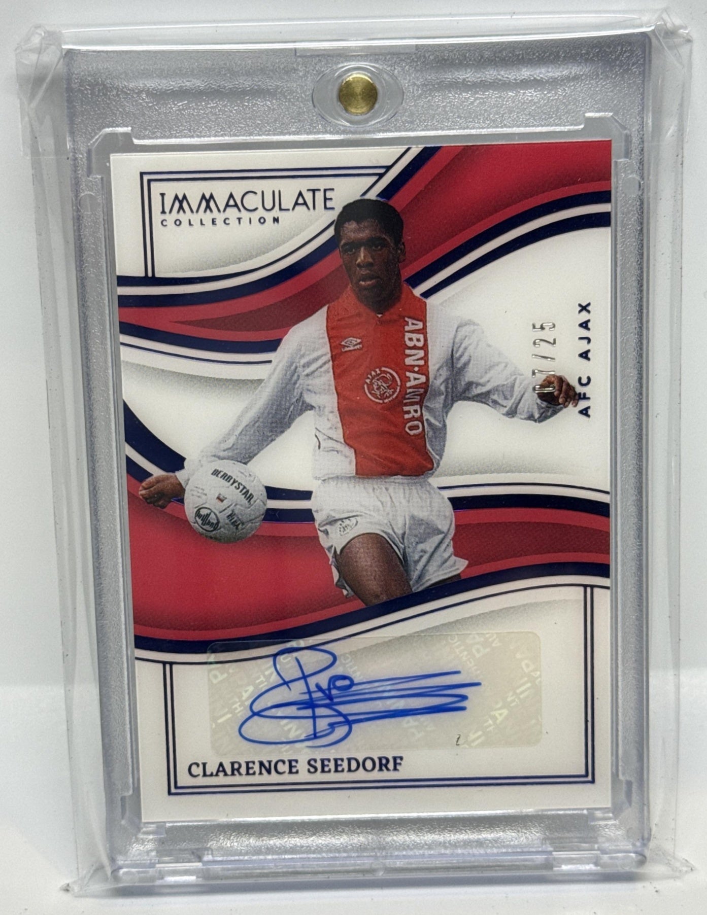 Clarence Seedorf Panini Immaculate Collection 2023-24 Auto Sapphire /25