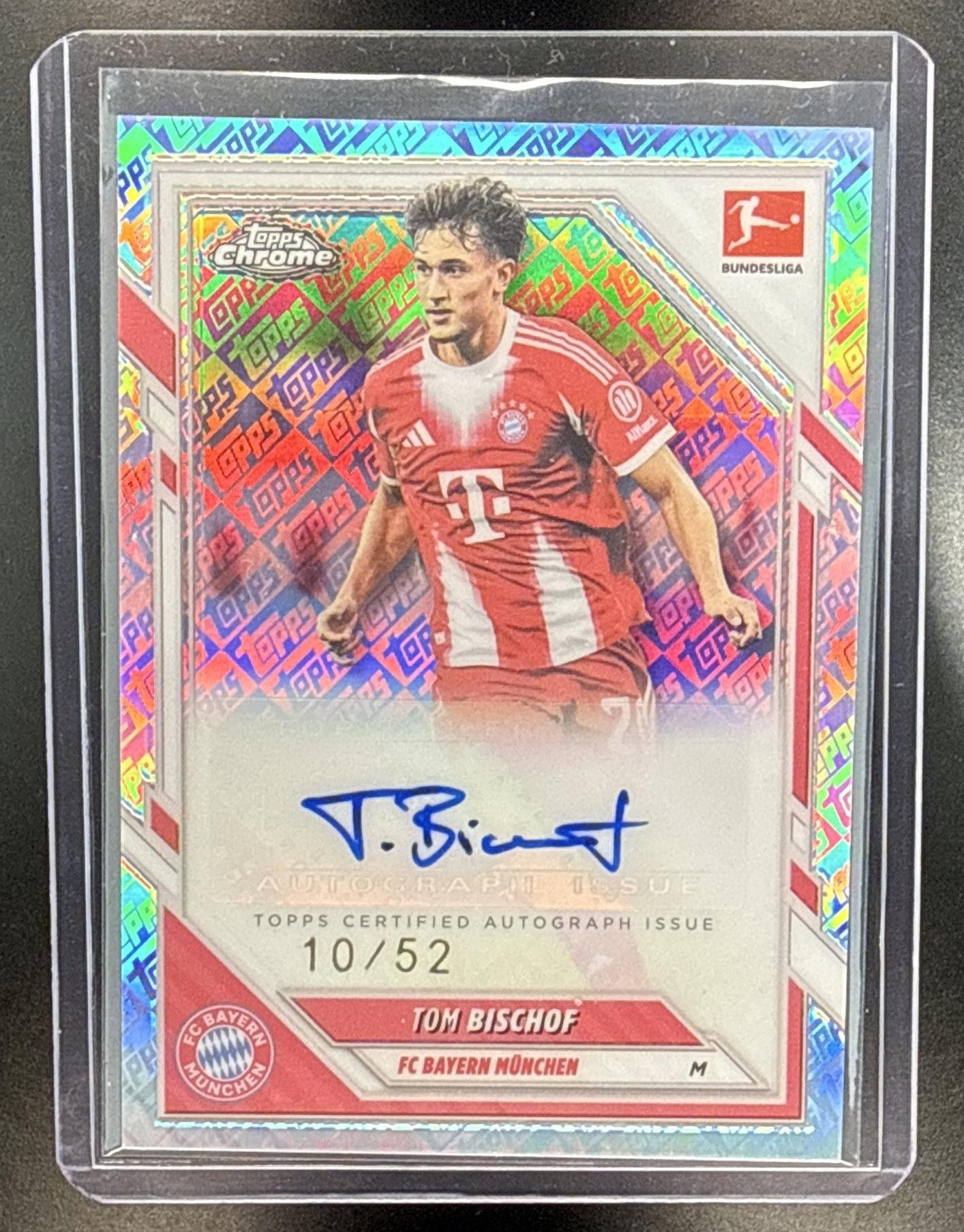 Tom Bischof Topps Chrome Bundesliga 2025-26 ToppsFractor /52 FC Bayern Munchen