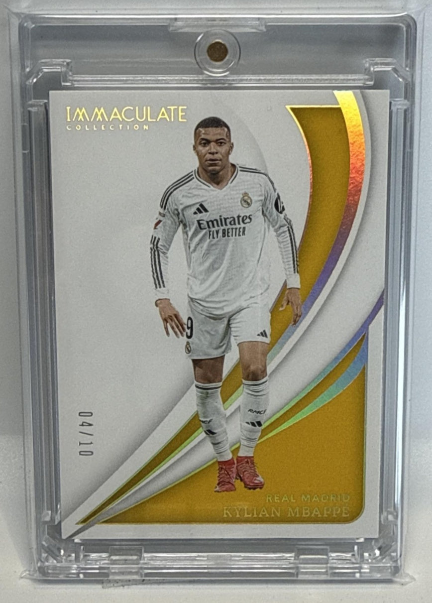 Kylian Mbappe Panini Immaculate Collection 2024-25 Gold /10 Real Madrid