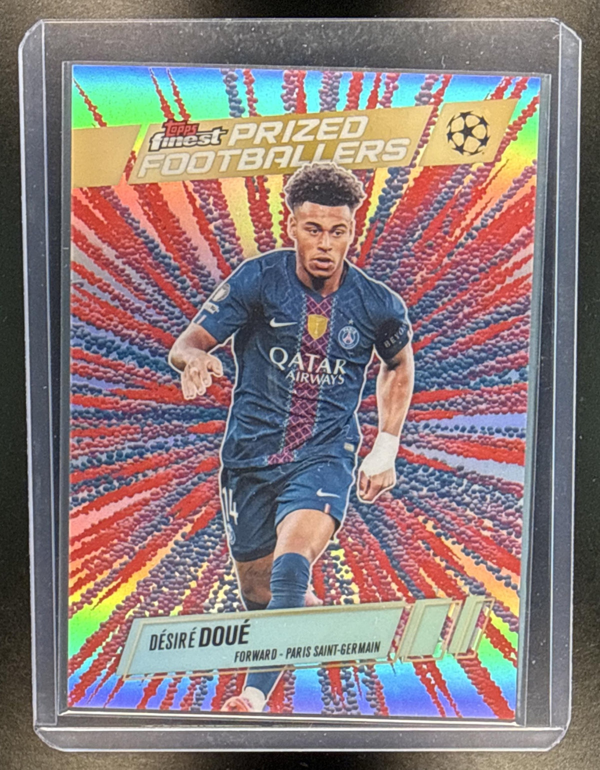 Desire Doue Topps Finest UEFA Club Competition 2025-26 Paris Saint-Germain