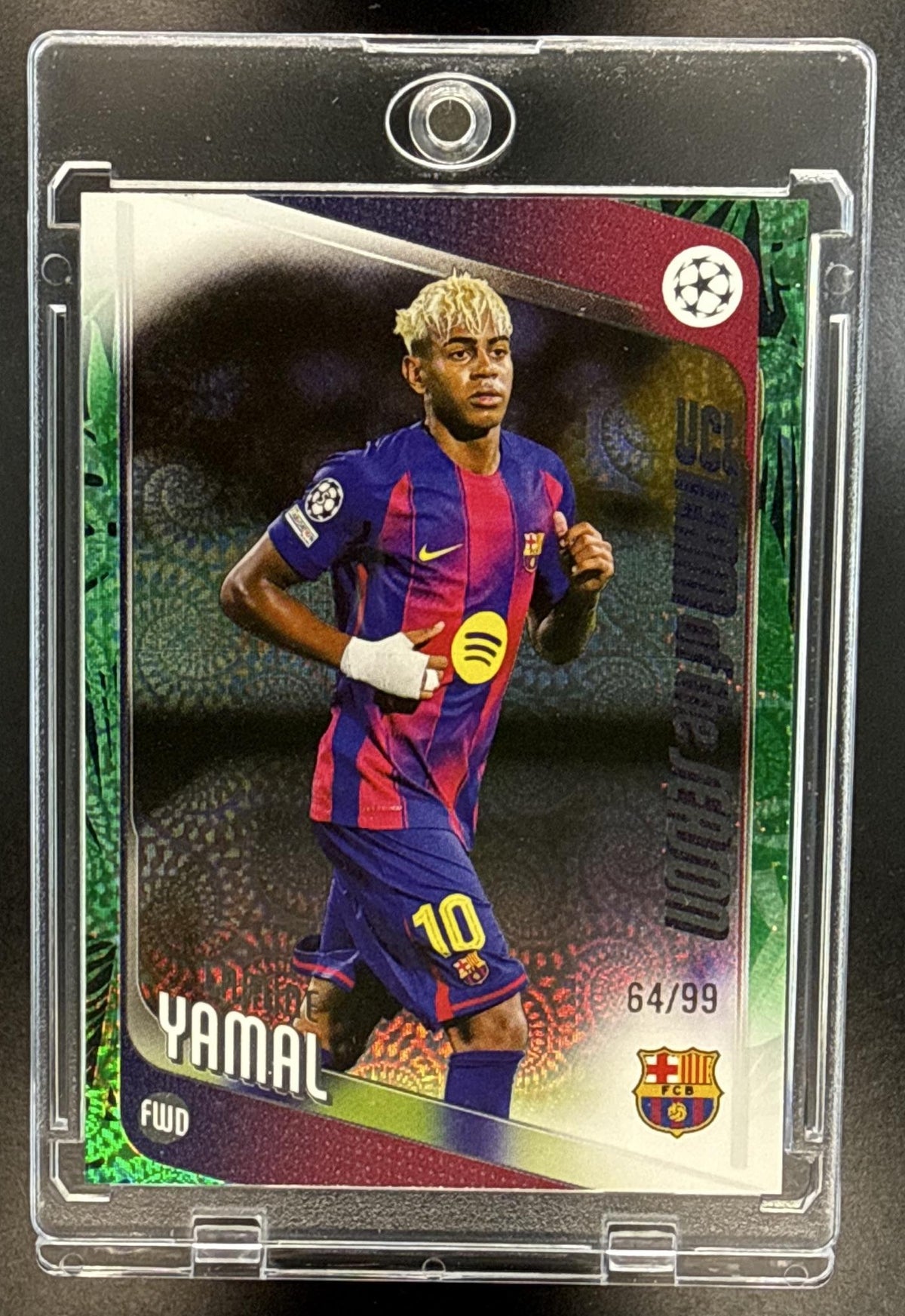 Lamine Yamal Topps Carnaval UEFA 2025-26 Samba Green FC Barcelona