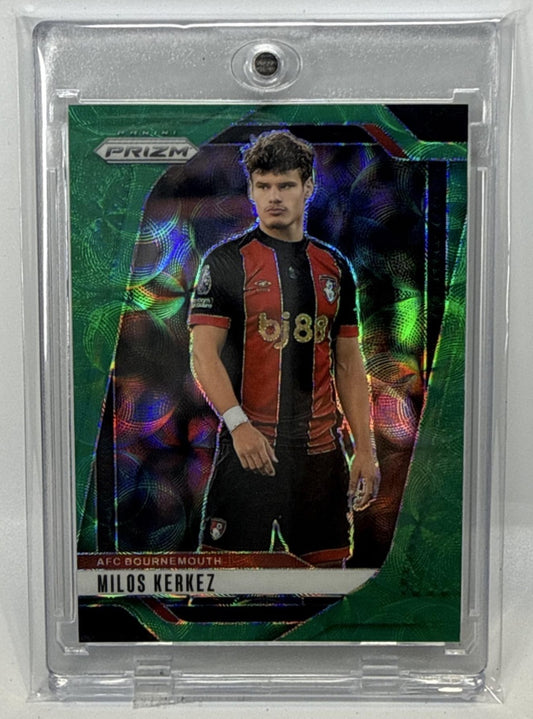 Milos Kerkez Panini Prizm PL 2024-25 Green Breakaway /5 AFC Bournemouth