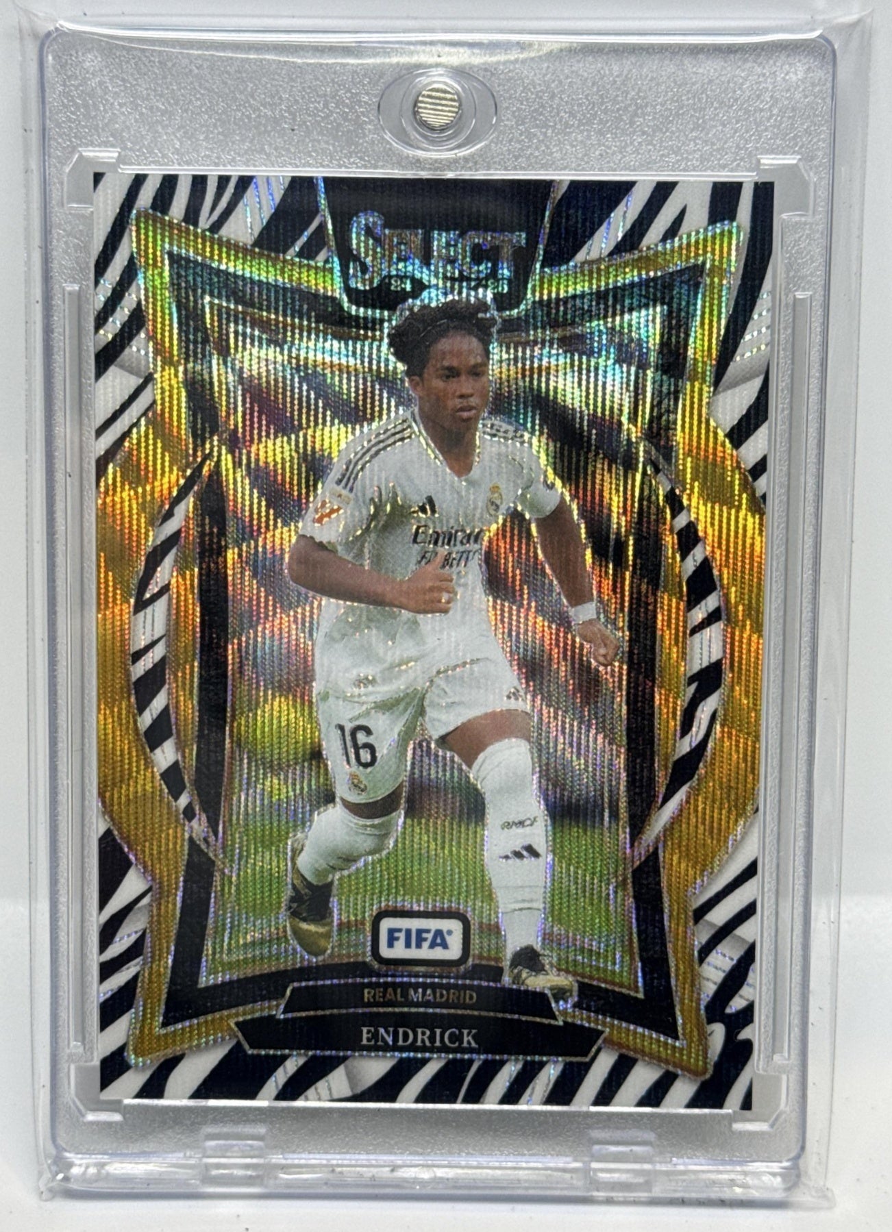 Endrick Panini Select FIFA 2024-25 Terrace Zebra Real Madrid