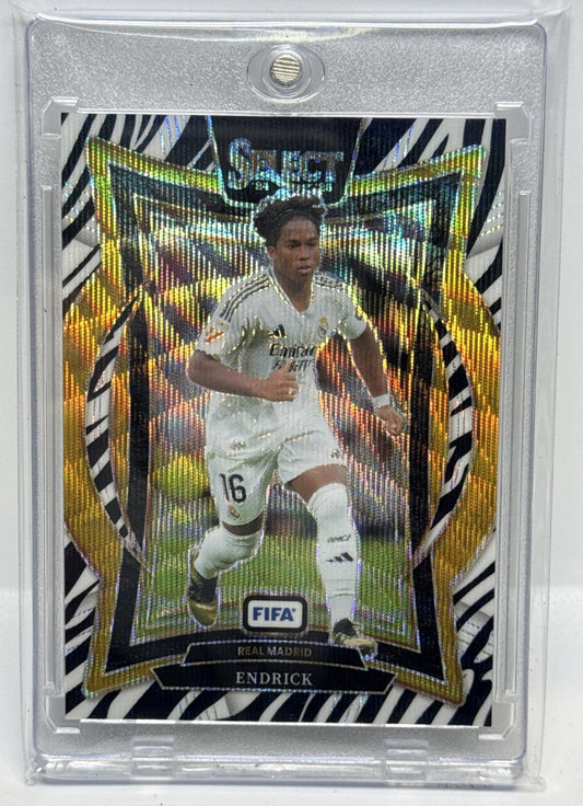 Endrick Panini Select FIFA 2024-25 Terrace Zebra Real Madrid