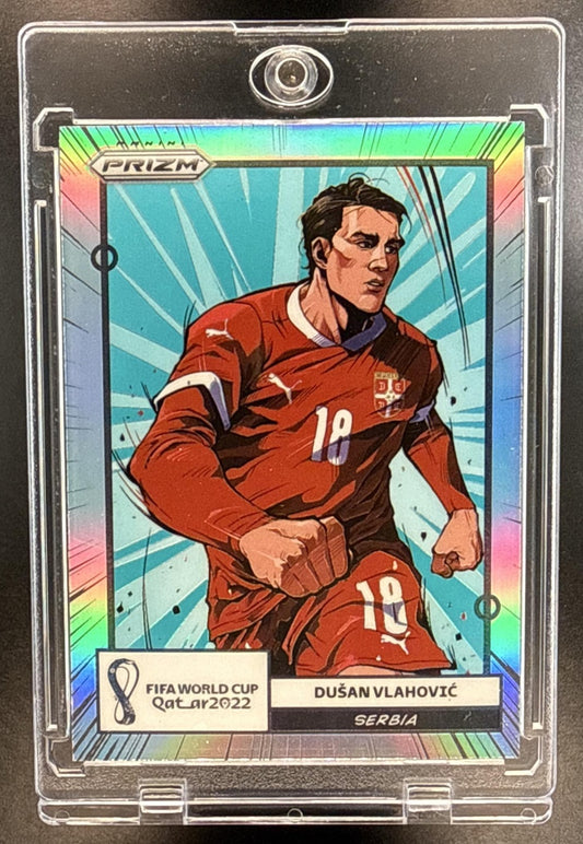 Dusan Vlahovic Panini Prizm World Cup 2022-23 Manga SSP Serbia