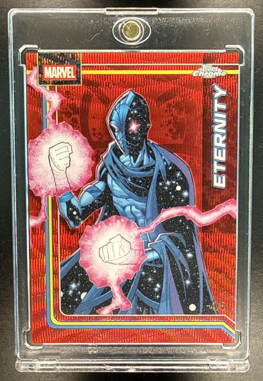 2026 Topps Chrome Marvel Comics Eternity Red Wave Refractor /5