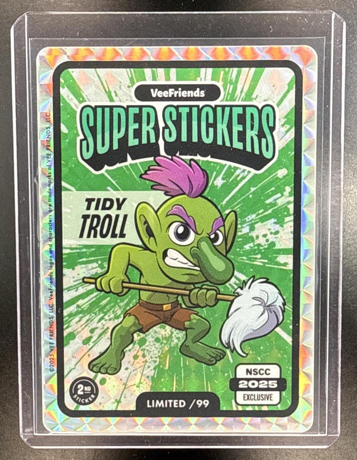 2026 Topps Chrome VeeFriends Tidy Troll White Sapphire /99