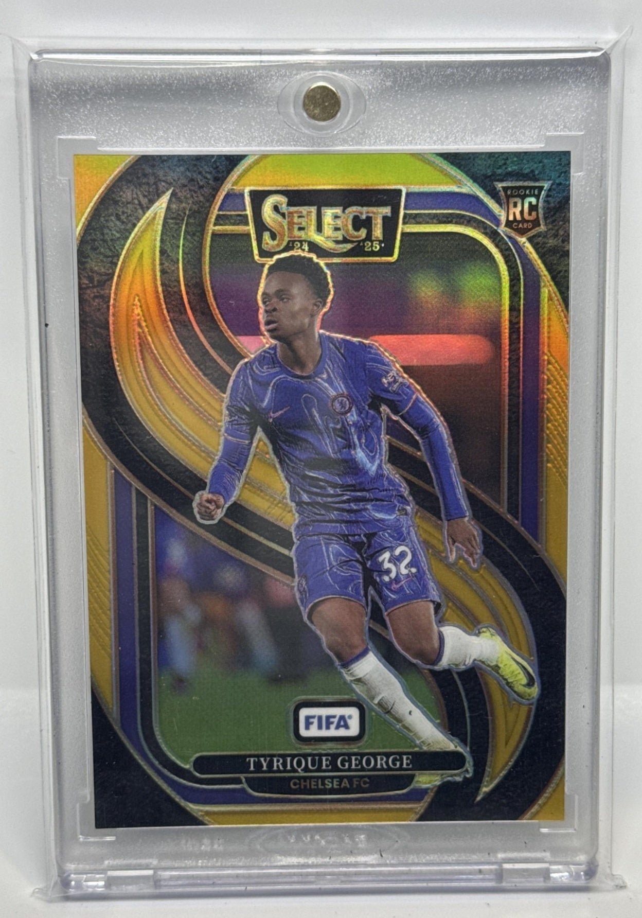 Tyrique George Panini Select FIFA 2024-25 Mezzanine Gold /10 RC Chelsea FC