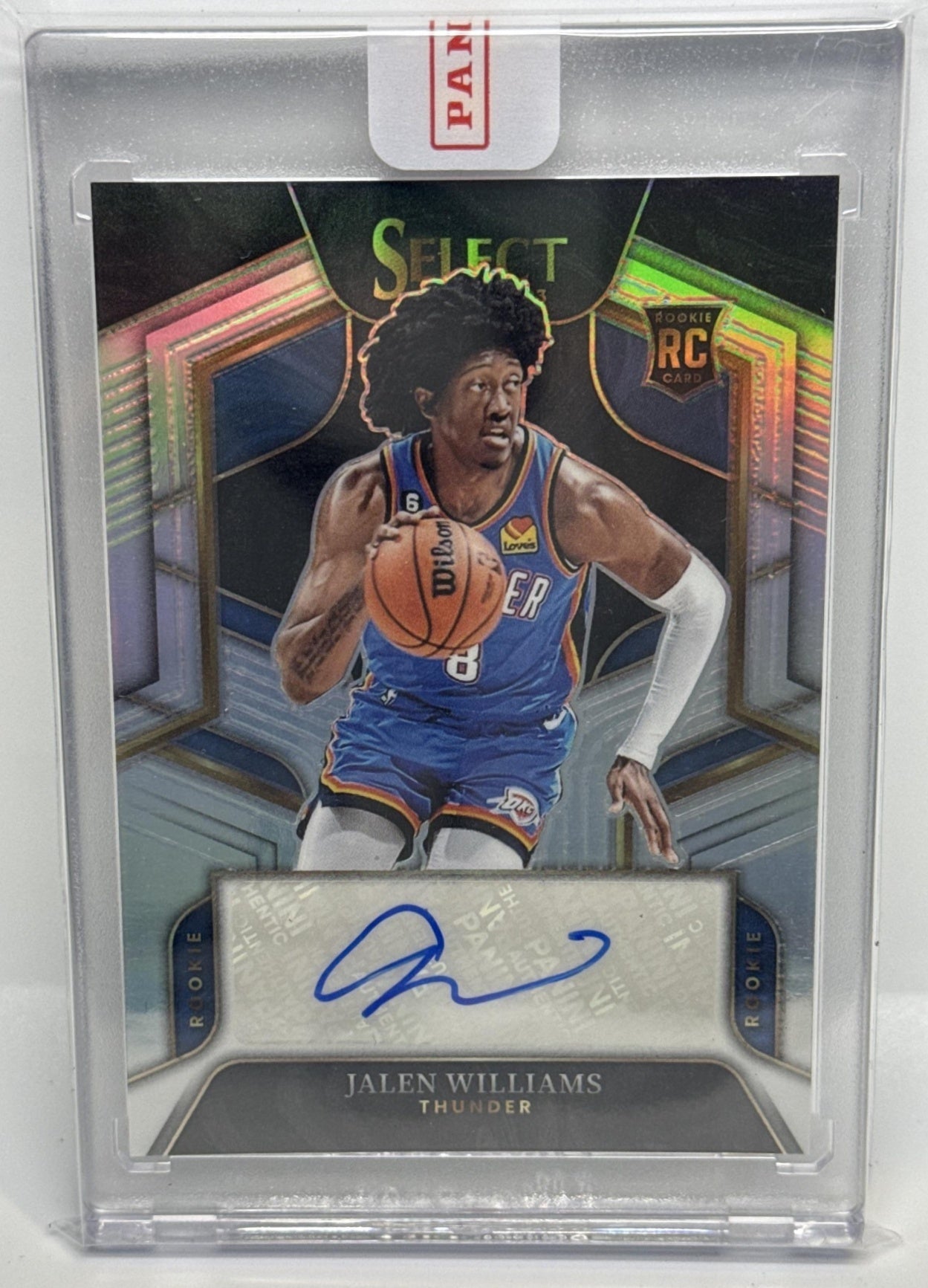 Jalen Williams Panini Select 2022-23/249 Auto RC Oklahoma City Thunder