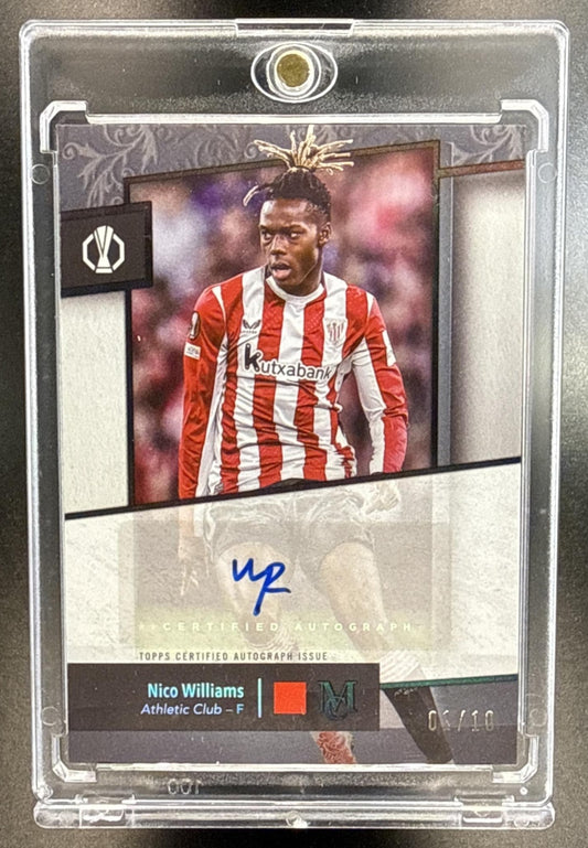 Nico Williams Topps Museum Collection UCC 2024-25 Black Diamond /10 Athletic