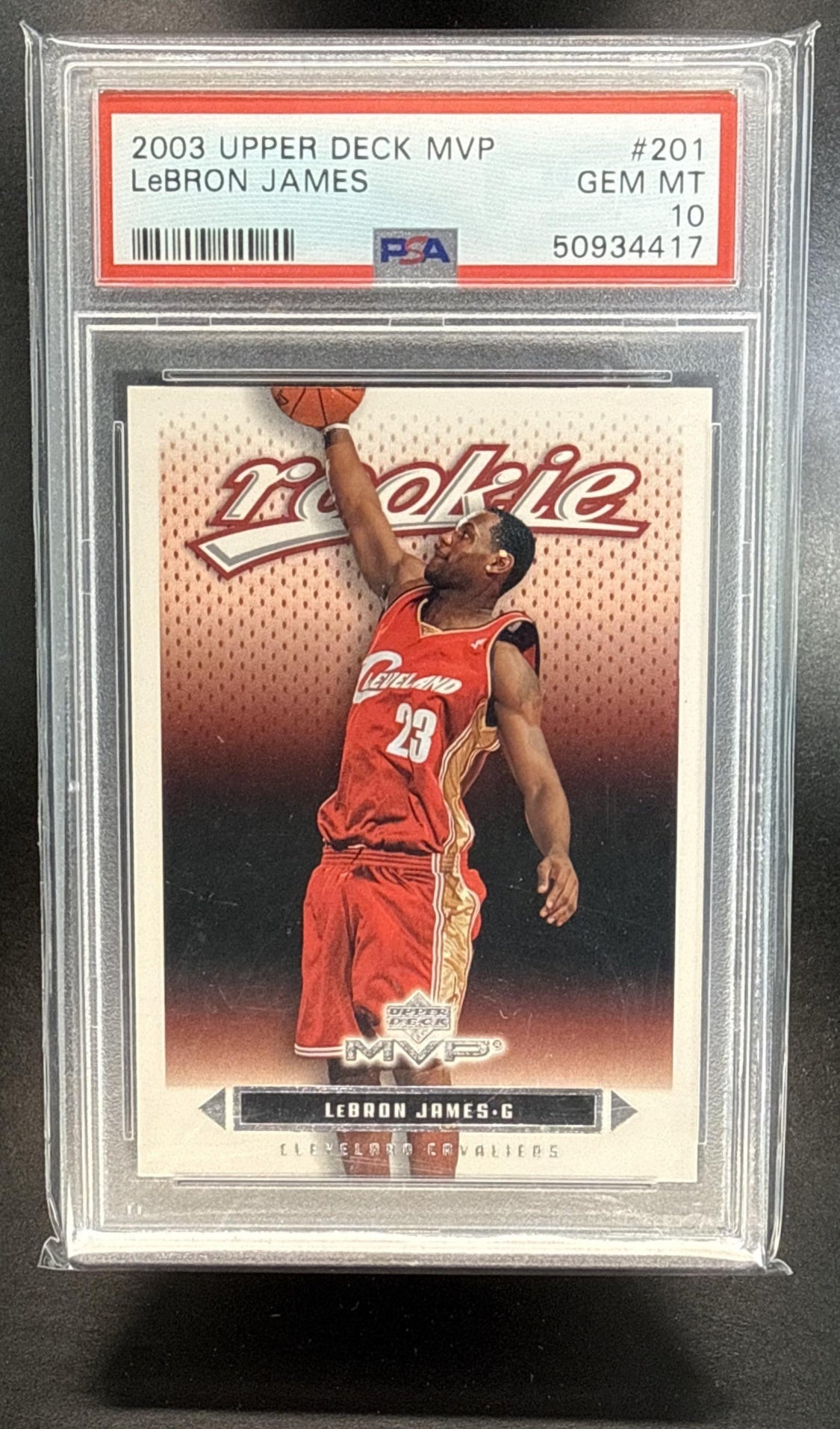 LeBron James UD MVP 2003-04 RC PSA 10 Cleveland Cavaliers