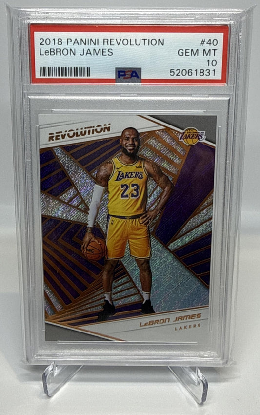 LeBron James Panini Revolution 2018-19 PSA 10 Los Angeles Lakers