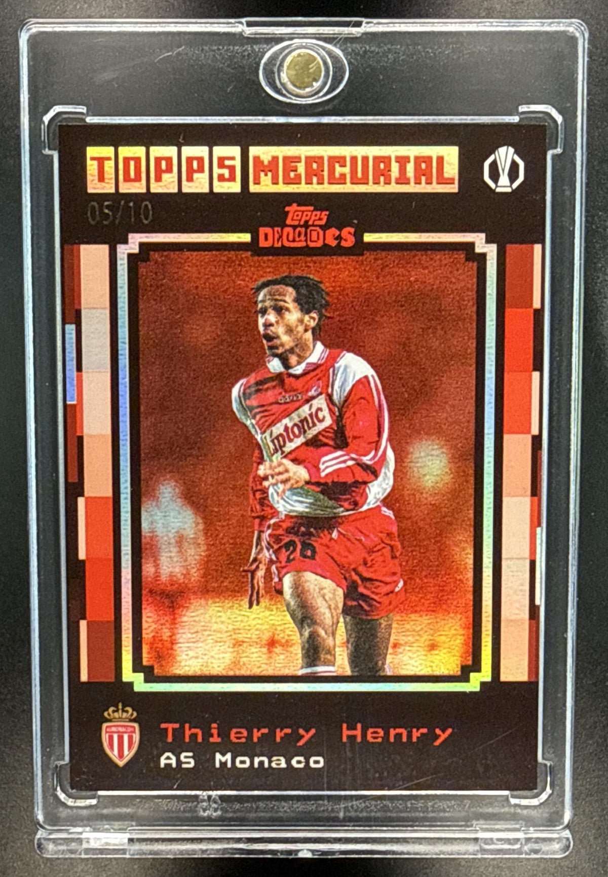 Thierry Henry Topps Decades UEFA CC 1990's 2025-26 Red /10 AS Monaco