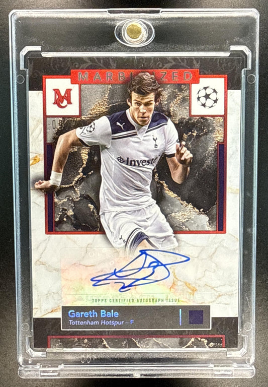 Gareth Bale Topps Museum Collection UCC 2024-25 Ruby /25 Auto Tottenham Hotspur