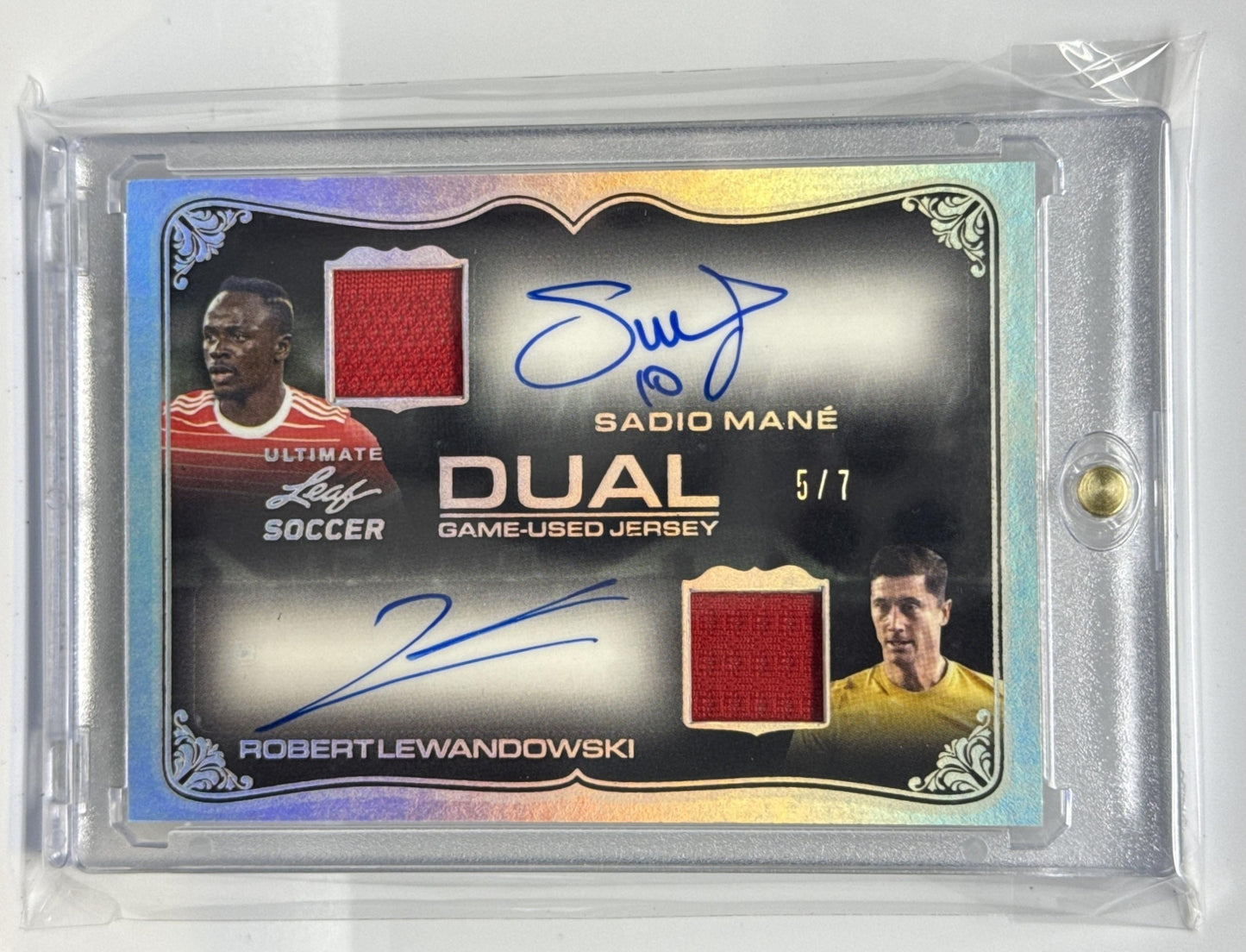 Sadio Mane/Robert Lewandowski Leaf 2022 Dual Auto /7