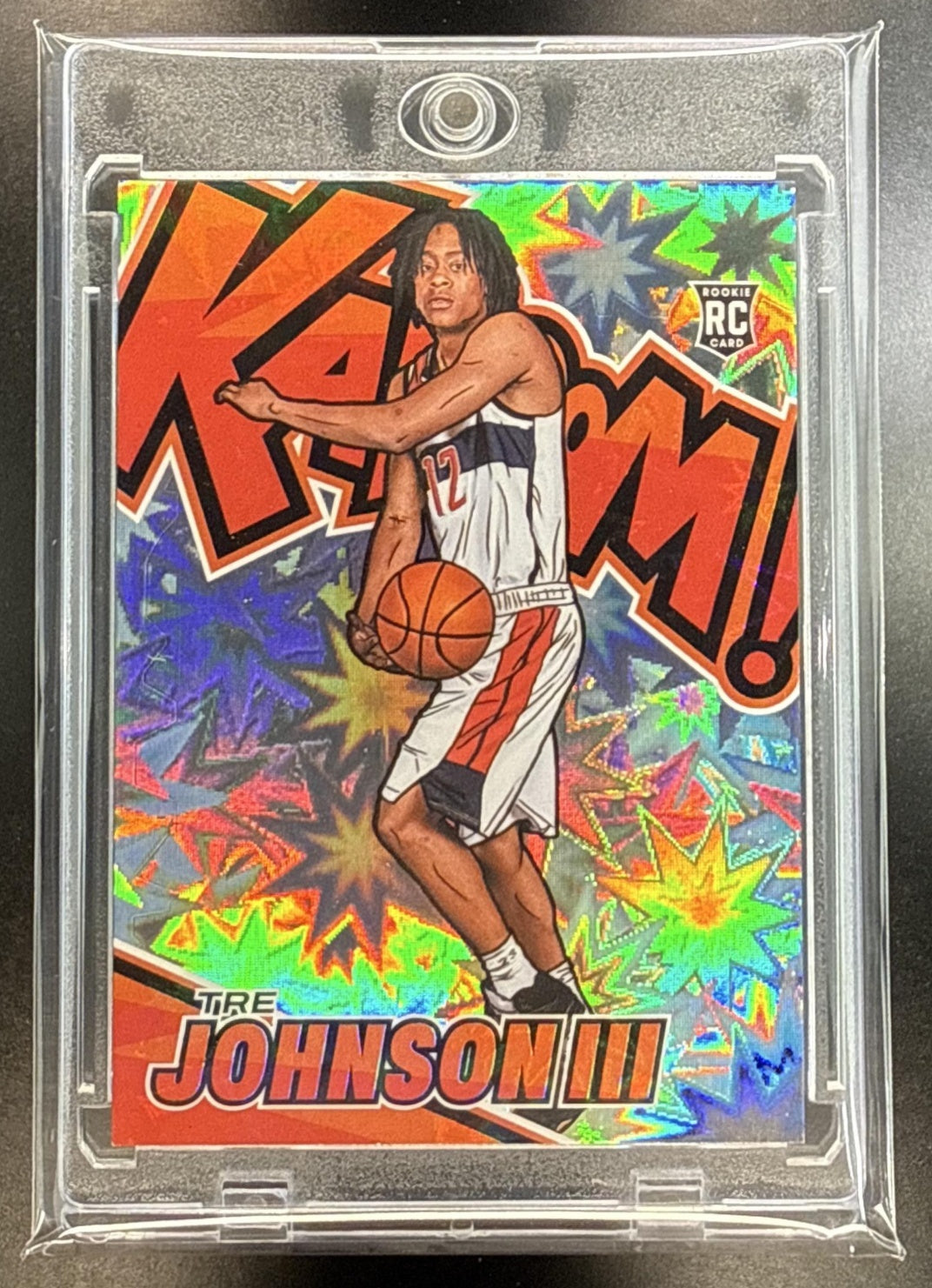 Tre Johnson III Panini Signature Series 2025-26 Kaboom RC SSP Washington Wizards