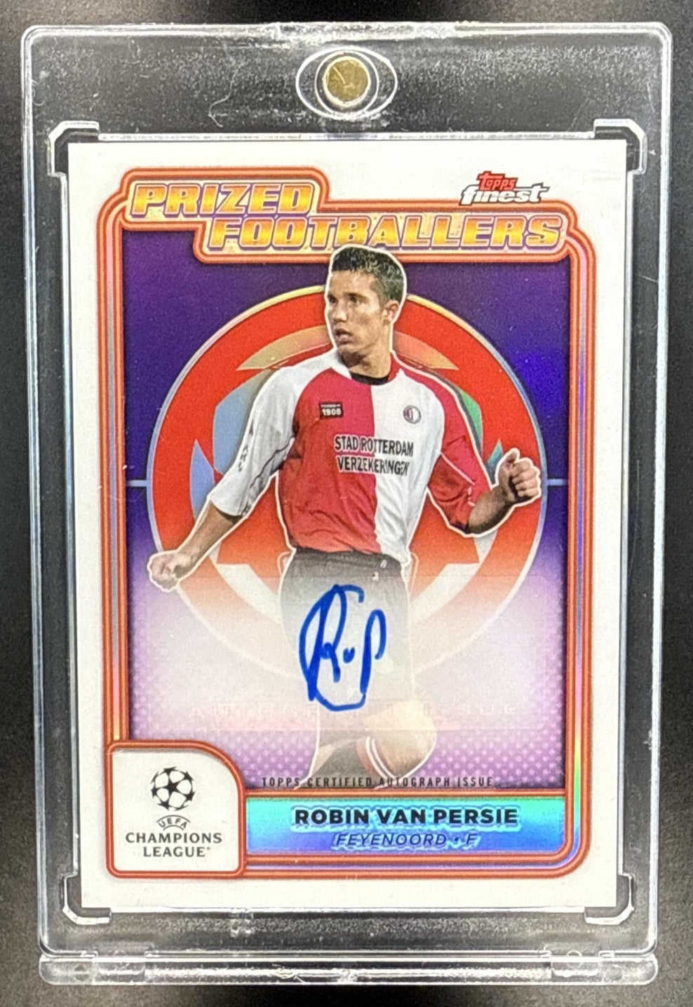 Robin van Persie Topps Finest UCC 2024-25 Prized Footballers Auto Feyenoord