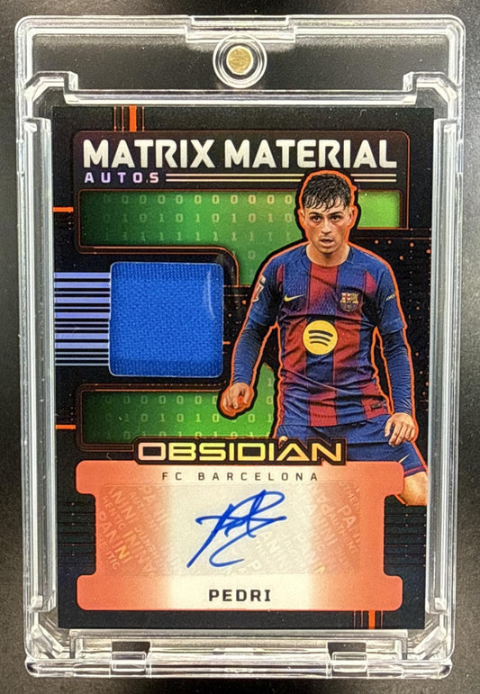 Pedri Panini Obsidian 2025-26 Electric Etch Orange /50 Auto FC Barcelona