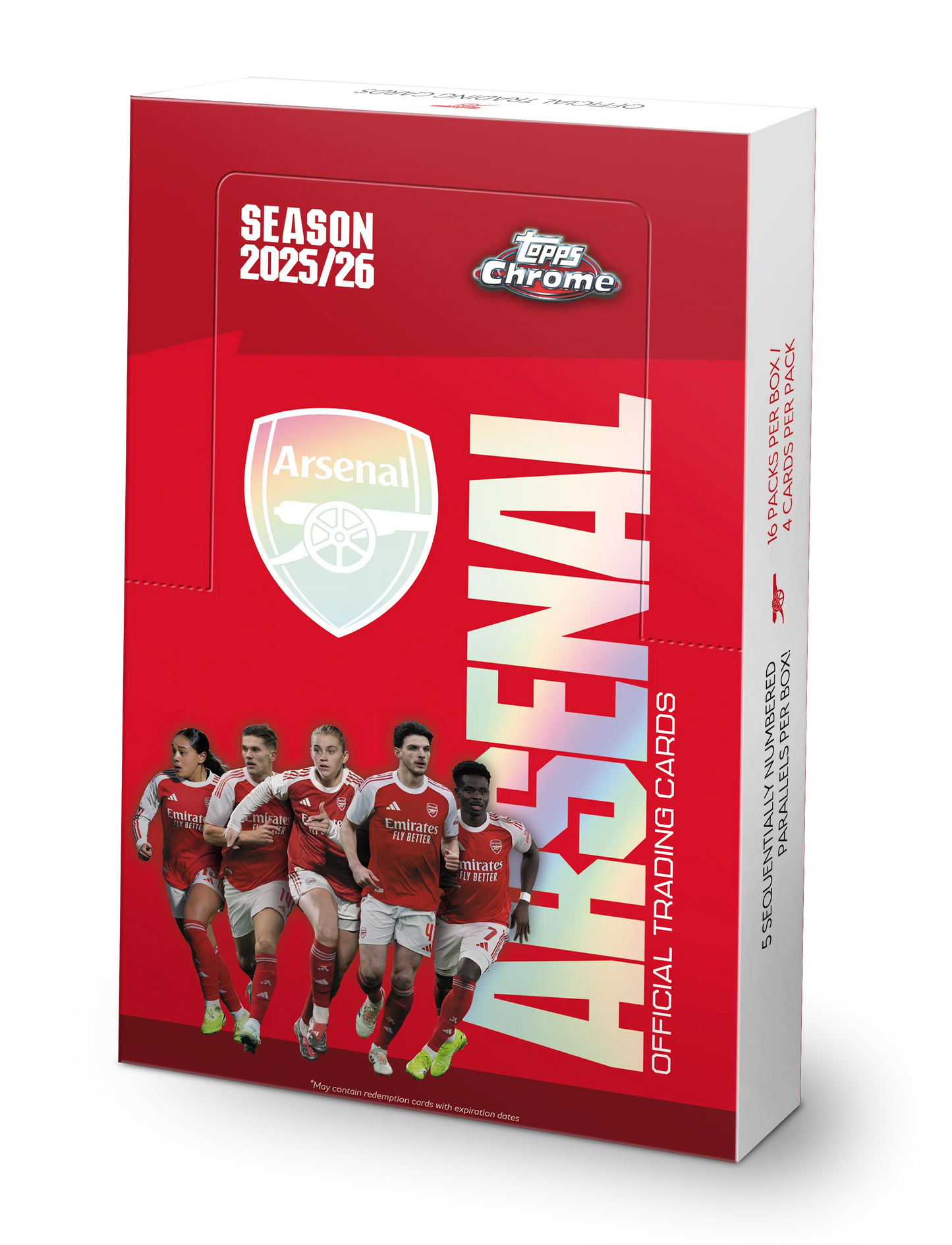 2025-26 Topps Chrome Arsenal Hobby Box