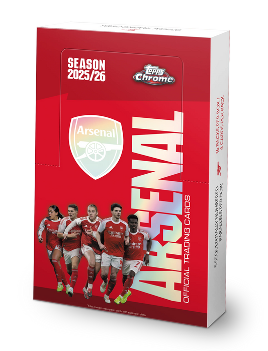 2025-26 Topps Chrome Arsenal Hobby Box