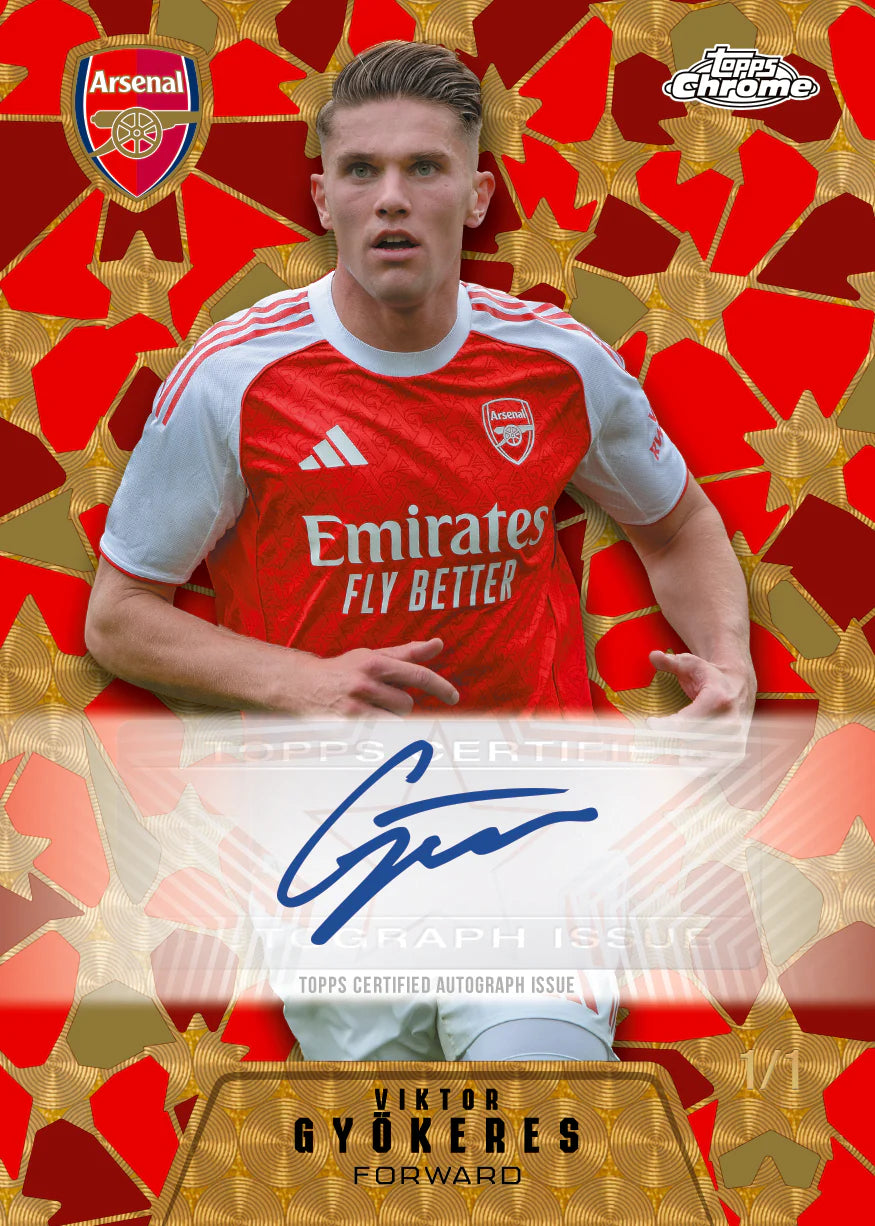 2025-26 Topps Chrome Arsenal Hobby Box
